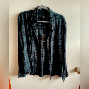 NWT Small Mens RAILS button up light fleece shirt - Never worn